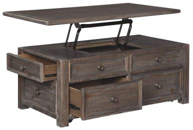 Ashley Wyndahl Rustic Brown Casual Coffee Table with Lift Top T648-20