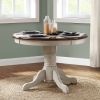 round wooden dining table