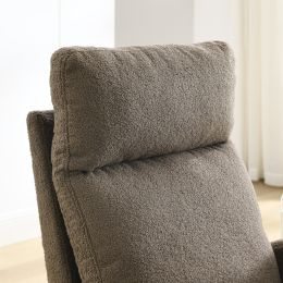 [Video] Welike 27.6"W Modern Accent High Backrest Living Room Lounge Arm Rocking Chair; Two Side Pocket(W83453338)