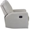 Orisfur. Recliner Chair with Padded Seat - 360Â° Swivel and Rocking Accent Chair - Manual Bedroom & Living Room Reclining Sofa