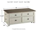 Ashley Bolanburg Two-tone Casual Coffee Table with Lift Top T637-20
