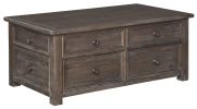Ashley Wyndahl Rustic Brown Casual Coffee Table with Lift Top T648-20
