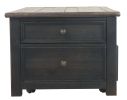 Ashley Tyler Grayish Brown/Black Casual Creek Coffee Table with Lift Top T736-20