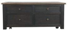 Ashley Tyler Grayish Brown/Black Casual Creek Coffee Table with Lift Top T736-20