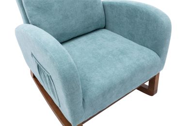 living room Comfortable rocking chair living room chair Light Blue