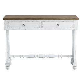 Carminda Console Table in Antique White Finish AC00281