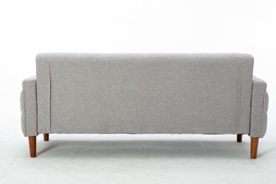2047Grey linen sofa bed