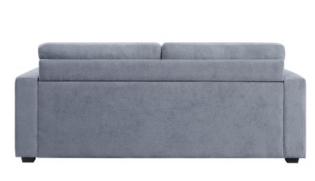 Rogyne Storage Sofa; Gray Linen 51895