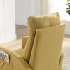 [Video] Welike 27.6&quot;W Modern Accent High Backrest Living Room Lounge Arm Rocking Chair; Two Side Pocket
