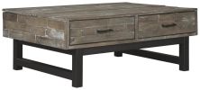 Ashley Mondoro Grayish Brown Contemporary Coffee Table with Lift Top T891-9