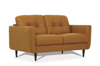 Radwan Loveseat; Camel Leather YJ