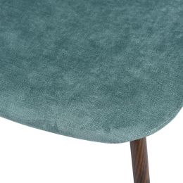 Set of 4 Scandinavian velvet chairs -Mint