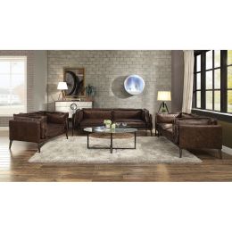 Porchester Sofa in Distress Chocolate Top Grain Leather 52480