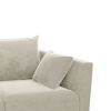Sectional Sofa; U-shaped sofa with 6 Pillows for Living Room; Velvet for bedroom; livingroom Beige