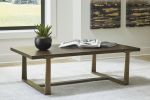 Ashley Balintmore Brown/Gold Finish Contemporary Coffee Table T967-1
