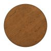 TOPMAX Mid-Century Solid Wood Round Dining Table for Small Places; Walnut Table