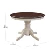 round wooden dining table