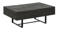 Ashley Kevmart Grayish Brown/Black Contemporary Coffee Table T828-20