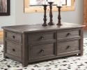 Ashley Wyndahl Rustic Brown Casual Coffee Table with Lift Top T648-20