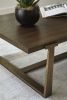 Ashley Balintmore Brown/Gold Finish Contemporary Coffee Table T967-1
