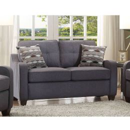 Cleavon II Loveseat w/2 Pillows in Gray Linen YJ