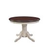 round wooden dining table