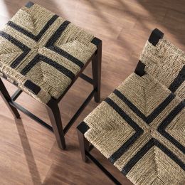 Gallacano Seagrass Barstools â€“ 2pc Set