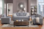 Living Room Sofa Set Linen Upholstered Couch Furniture for Home or Office (1+2+3 Seat)