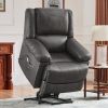 Power Lift Chair with Adjustable Massage Function; Recliner Chair with Heating System for Living Room
