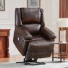 Power Lift Chair with Adjustable Massage Function; Recliner Chair with Heating System for Living Room