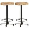 Bar Stools 2 pcs 26" Solid Mango Wood