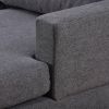 Modern Large Upholstered U-Shape Sectional Sofa;  Extra Wide Chaise Lounge Couch