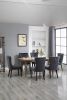 TOPMAX Victorian Dining Chair Button Tufted Armless Chair Upholstered Accent Chair; Nailhead Trim; Chair Ring Pull Set of 2 (Grey)