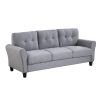 Living Room Sofa Set Linen Upholstered Couch Furniture for Home or Office (1+2+3 Seat)
