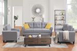 Living Room Sofa Set Linen Upholstered Couch Furniture for Home or Office (1+2+3 Seat)