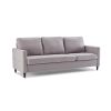 Reversible Sectional Sofa with Handy Side Pocket,Living Room L-Shape 3-Seater Couch with Modern Linen Fabric for Small Space