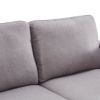 Reversible Sectional Sofa with Handy Side Pocket,Living Room L-Shape 3-Seater Couch with Modern Linen Fabric for Small Space