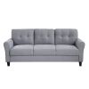Living Room Sofa Set Linen Upholstered Couch Furniture for Home or Office (1+2+3 Seat)