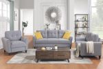 Living Room Sofa Set Linen Upholstered Couch Furniture for Home or Office (1+2+3 Seat)