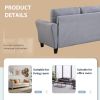 Living Room Sofa Set Linen Upholstered Couch Furniture for Home or Office (1+2+3 Seat)