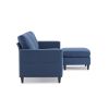 Reversible Sectional Sofa with Handy Side Pocket; Living Room L-Shape 3-Seater Couch with Modern Linen Fabric for Small Space