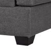 Modern Large Upholstered U-Shape Sectional Sofa;  Extra Wide Chaise Lounge Couch