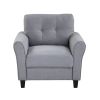 Living Room Sofa Set Linen Upholstered Couch Furniture for Home or Office (1+2+3 Seat)