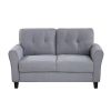 Living Room Sofa Set Linen Upholstered Couch Furniture for Home or Office (1+2+3 Seat)