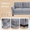 Living Room Sofa Set Linen Upholstered Couch Furniture for Home or Office (1+2+3 Seat)