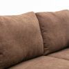 Orisfur. Sectional Sofa with Handy Side Pocket; Living Room L-Shape 3-Seater Couch with Movable Ottoman for Small Space