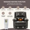 Power Lift Chair with Adjustable Massage Function; Recliner Chair with Heating System for Living Room