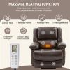 Power Lift Chair with Adjustable Massage Function; Recliner Chair with Heating System for Living Room