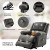 Power Lift Chair with Adjustable Massage Function; Recliner Chair with Heating System for Living Room