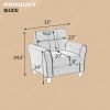 Orisfur. Living Room Armchair Linen Upholstered Couch Furniture for Home or Office (1-Seat)